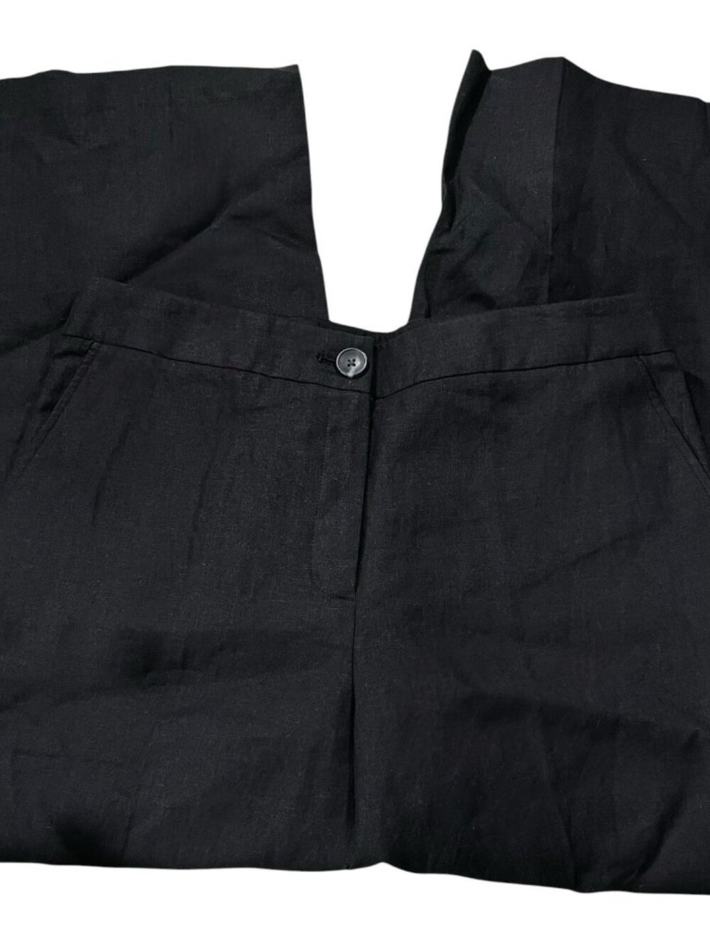 Talbots Wide Leg Linen pants women's size 12P NWT